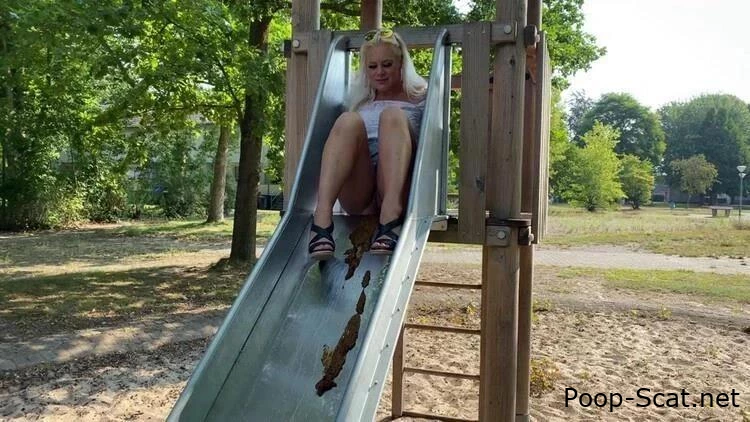 Devil Sophie - Perverse shit slide - only me dirty slide - Panic In Scat, Loving To Eat Shit, Dense Anal With Shit