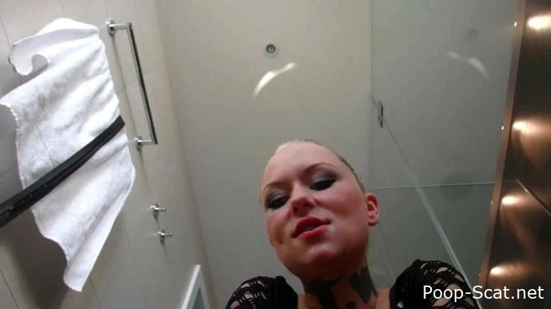 Hotel bath room scat slaves pov version - Puke - Toilet, Dirty Panties, Shit Games