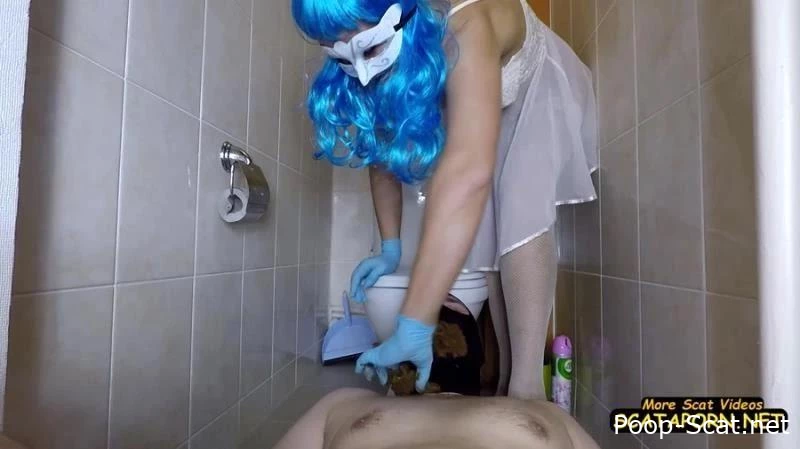 Shit-eater In The Toilet - scatdesire - Body Covered Feces, Storm In Anal, Buldge Scat