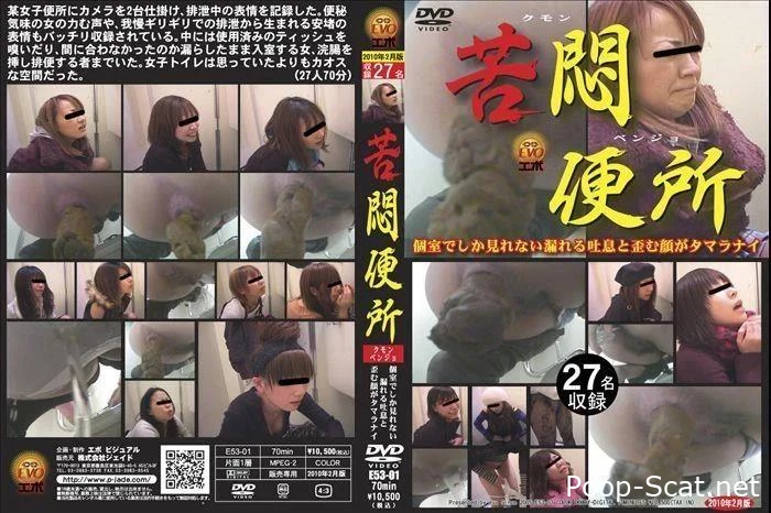 Muffled sighs girls defecation in toilet. E53-01 - Toilet Slaves Scatology, Smell Shit, Cream Pie With Shit