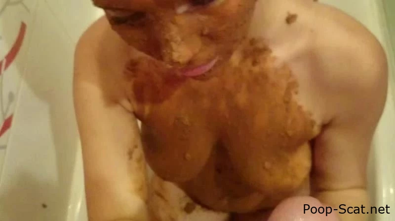 Thefartbabes - Dirty Very Deep Blowjob With Shit - Brown wife - Masturbate To Shit, Shitting Girls, Covering Defecation