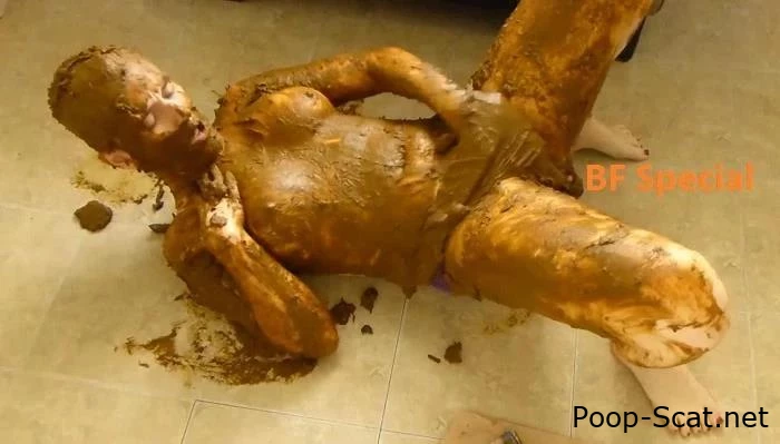 Skinny girl in pantyhose pantypooping. BFSpec-240 - Scat Pack, Eagerly Shit, Dirty Toy