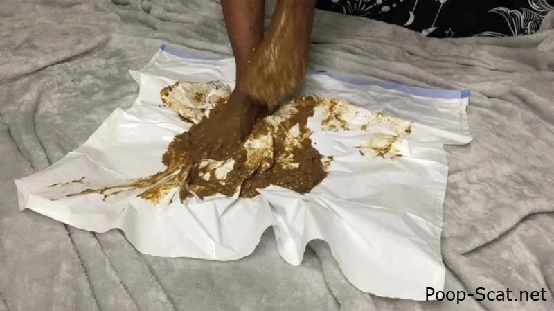 Stomping In Poop 2 - CutieSyren - Practice With Shit, Original Scat, Defecation In Bathroom