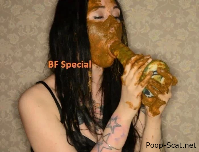 Shitting in mouth slave quickly eats diarrhea. FSpec-560 - Pooping, Shoots With Your Shit, Femdom Shit