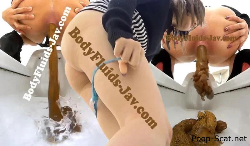 Pooping on Toilet. Multiple Viewing Angles トイレでうんち。 多数の視野角 BFSR-396 - Peanut Shit, Cooking Shit, Swallow Long Shit